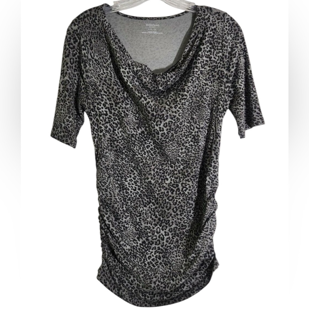 B5- small Motherhood Maternity Animal Print Shirt
